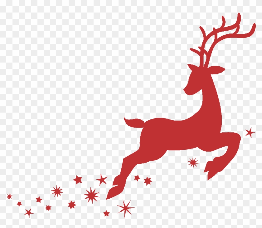 Thumb Image - Gold Jumping Reindeer Clipart