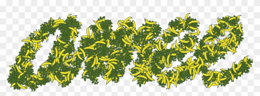 Amee Banana E Folhas Letra Clipart #3719537