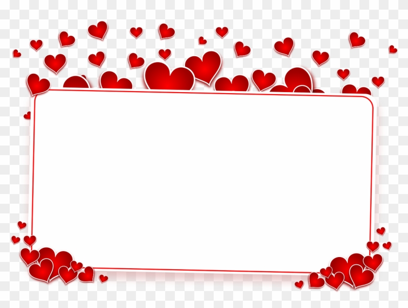 Postcard Banner Signboard Png Image - Heart Clipart #3719597