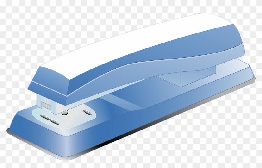 Stapler, Office, Staple, Pin, Stationery, Metal - Blue Stapler Clipart - Png Download #3719641