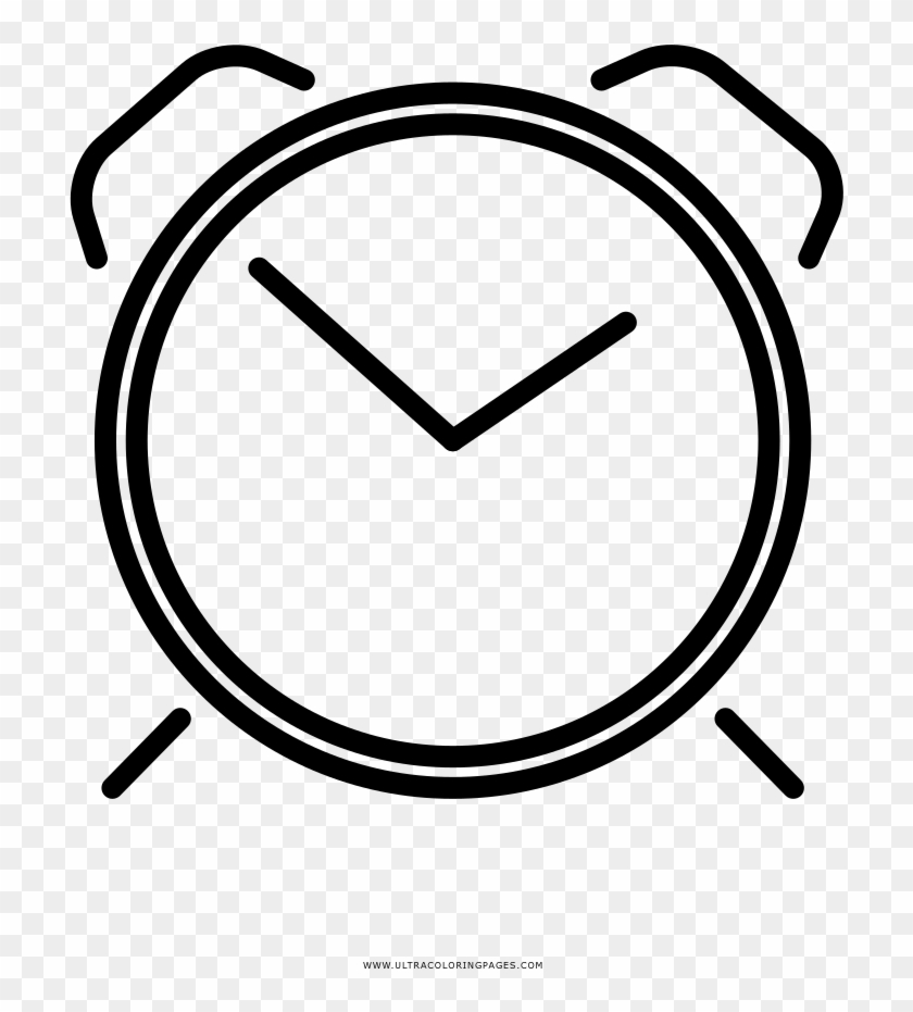 Despertador Página Para Colorear - Αο Τρίκαλα Clipart