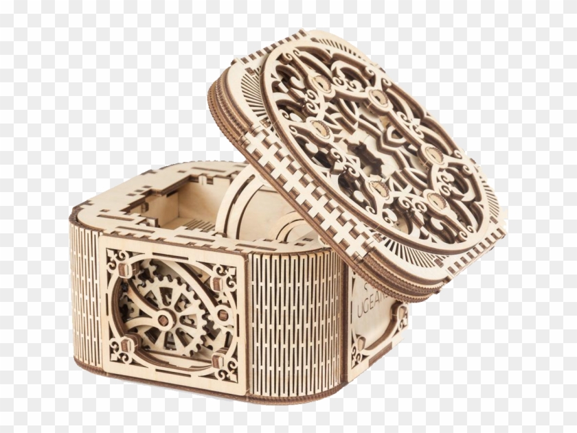 Mechanical Model - Treasure Box - Ugears Treasure Box Clipart #3720236