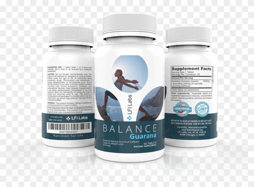 Balance Guarana Bottle - Caffeine Clipart