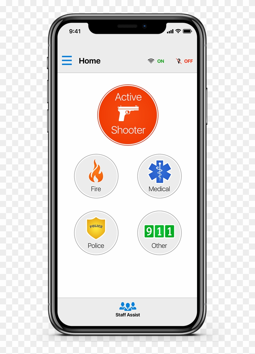 It's Time For Safer Schools - Rave Panic Button Clipart #3720301