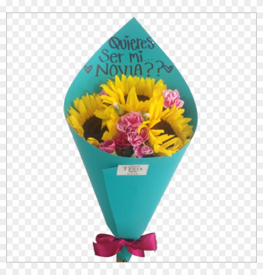 Ramos De Girasoles - Ramos De 3 Girasoles Clipart