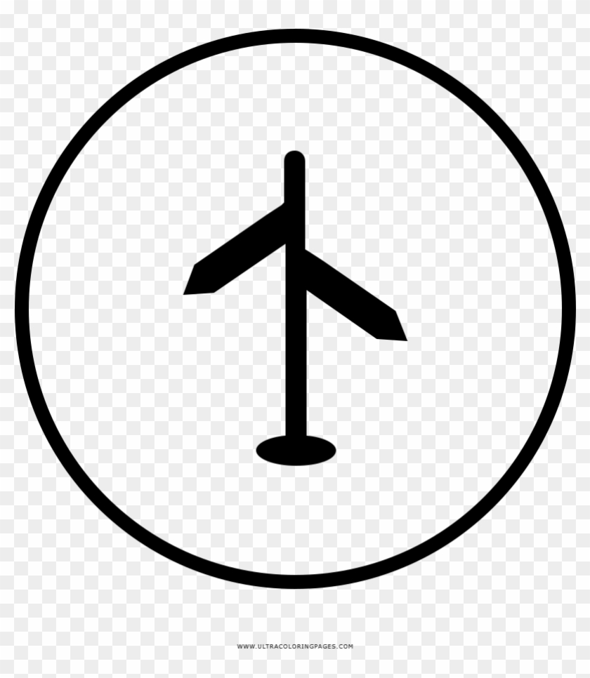 Signboard Coloring Page - Cross Clipart