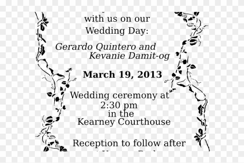 Clipart Page Borders Wedding - Png Download