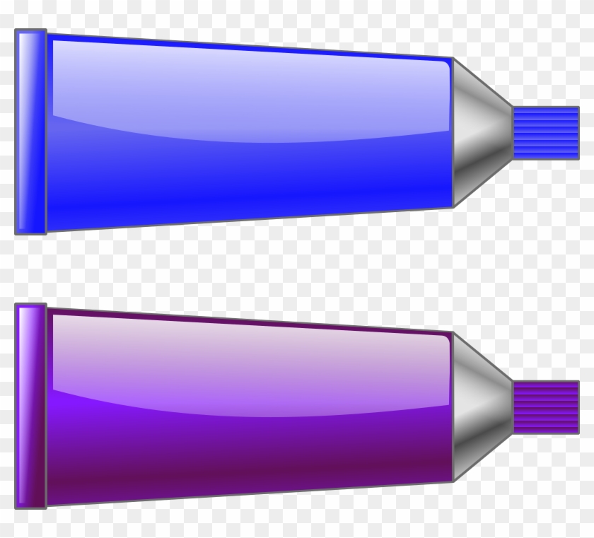 Color Tube Blue Purple By Trnsltlife Colored Tubes - Color Azul Y Morado Clipart