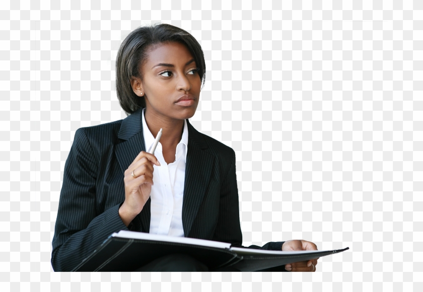 "professional African American Woman" - Black Business Woman Stock Clipart #3721185