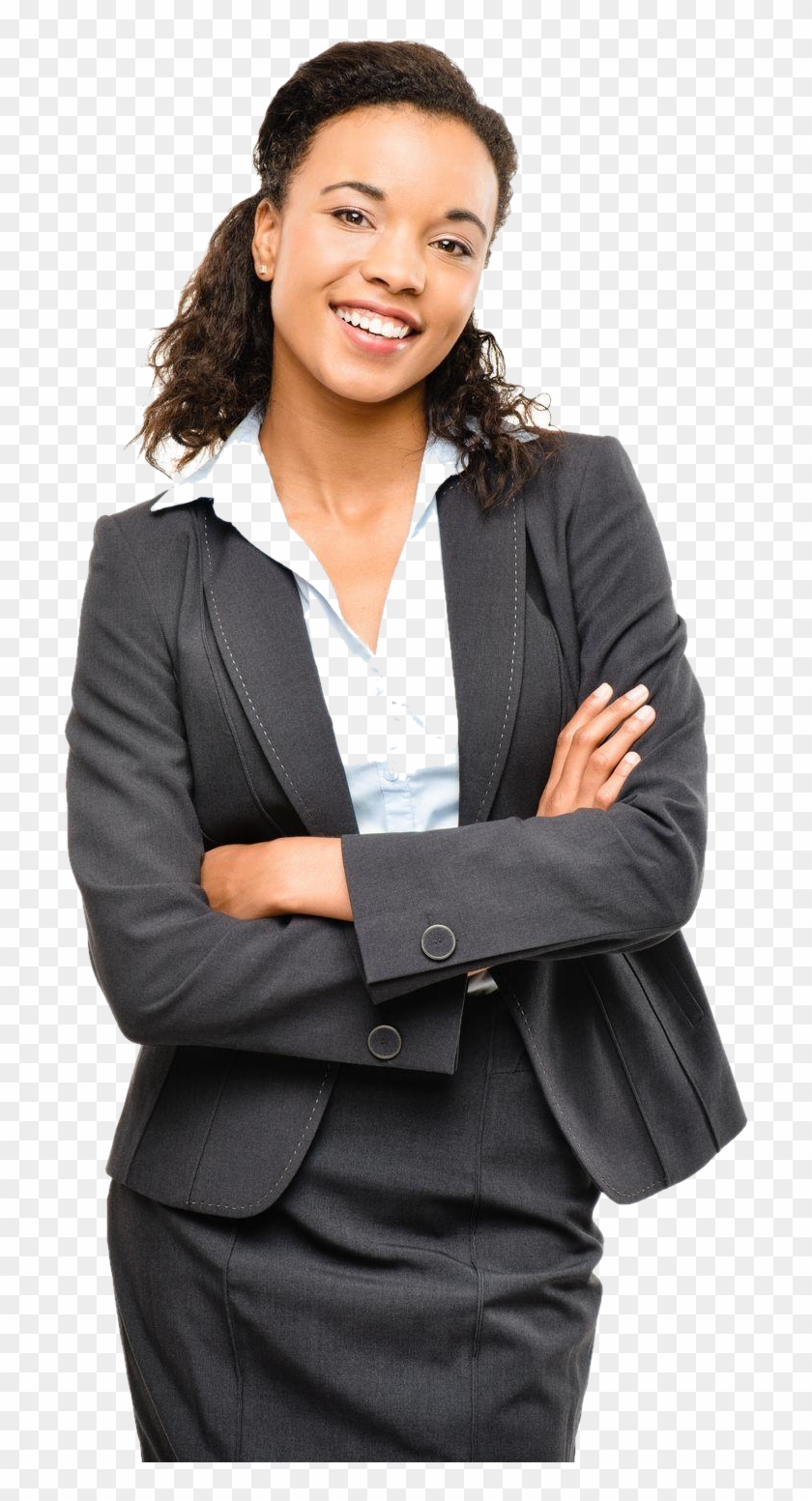 Certified African American Minority Business Enterprise - Businesswoman On White Background Clipart