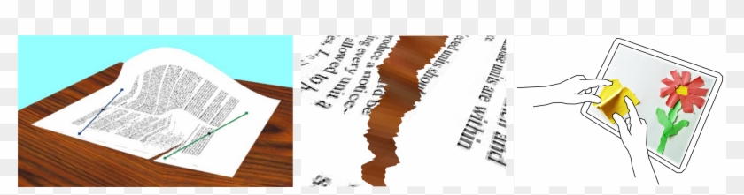 Paper Tearing - Musical Keyboard Clipart