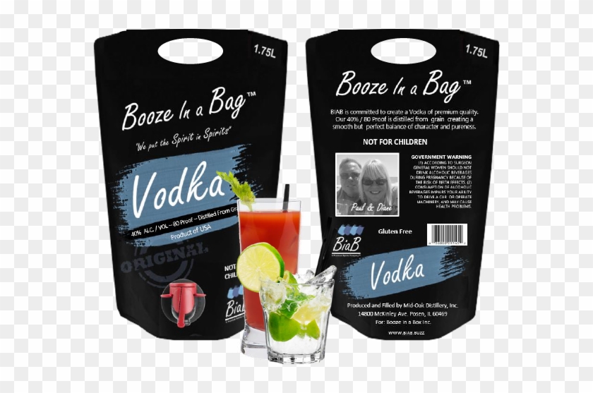 Booze In A Bag - Fuzzy Navel Clipart