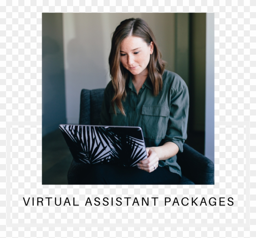 Virtual Assistant Creative - Sitting Clipart