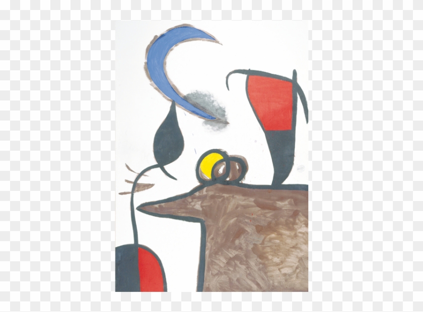 Óleo, Acrílico Y Carboncillo Sobre Lienzo Mujeres, - Joan Miro Mujeres Pajaro En La Noche Clipart