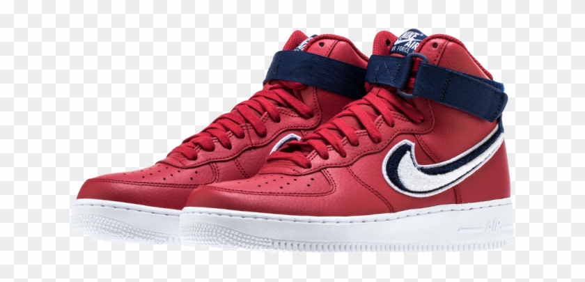 Nike Air Force 1 High Rojos Clipart
