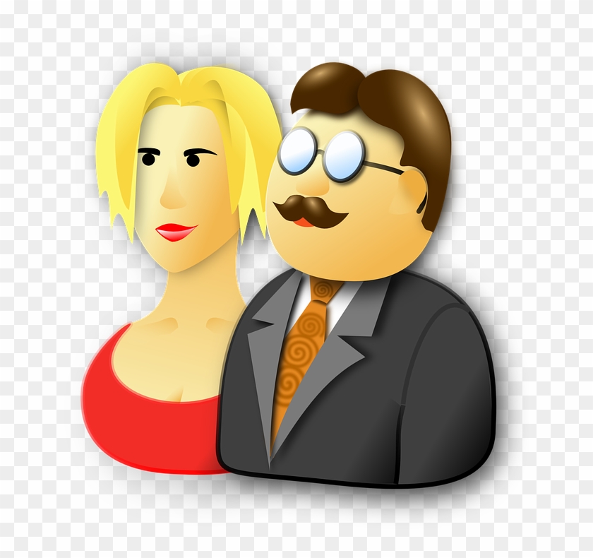 Husband Wife Pair Couple Man Woman Married - Husband Wife Clipart Png Transparent Png #3723760