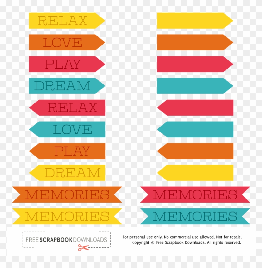 Colorful Free Digital Scrapbooking Labels - Drink Water Bulletin Board Clipart #3724475