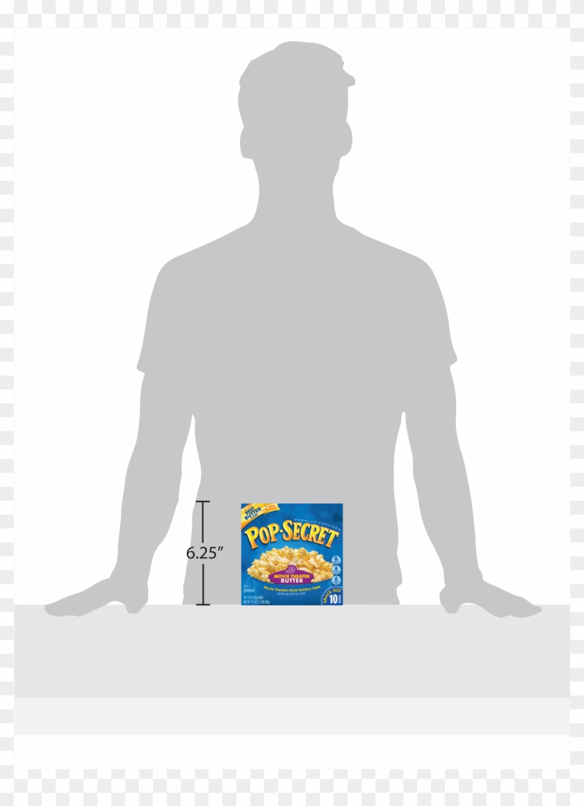 Pop Secret Movie Theater Butter Microwave Popcorn, - Silhouette Clipart