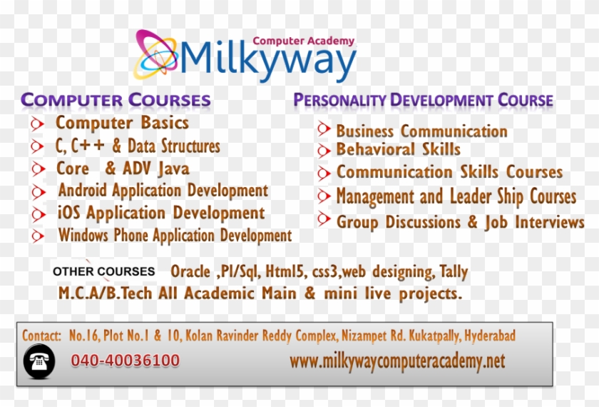 Milkyway Computer Academy Powered By Milkyway - Viralnova Clipart #3724570
