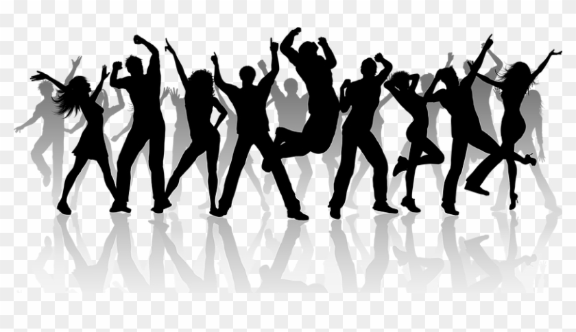 Get Social - Group Dance Silhouette Png Clipart #3724710