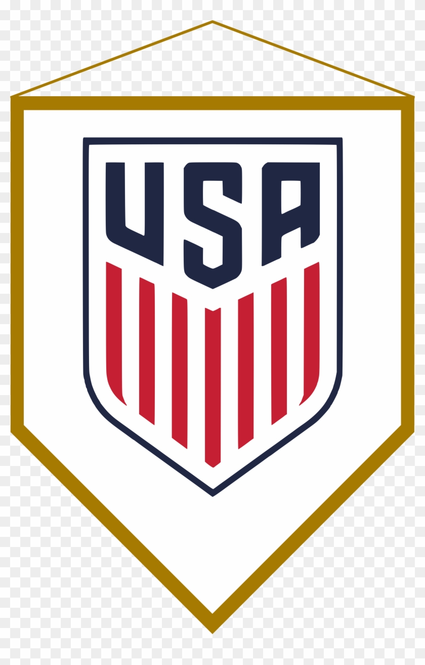 Logo Banderín Estados Unidos - Us Soccer Crest Clipart