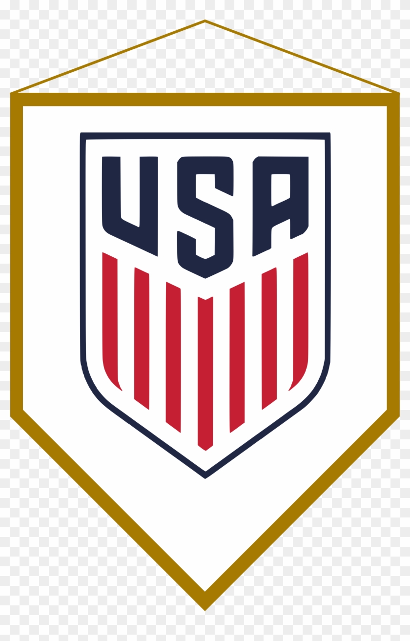 Logo Banderín Estados Unidos - Us Soccer Crest Clipart #3724735