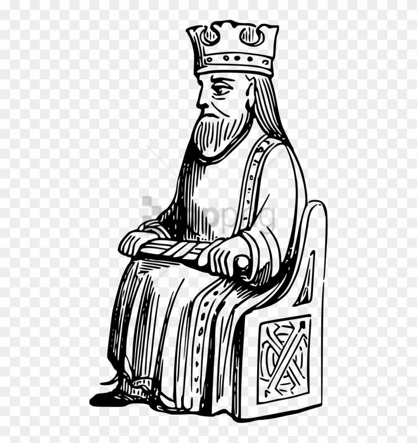 Free Png King Drawing Png Image With Transparent Background - King Black And White Png Clipart #3724813