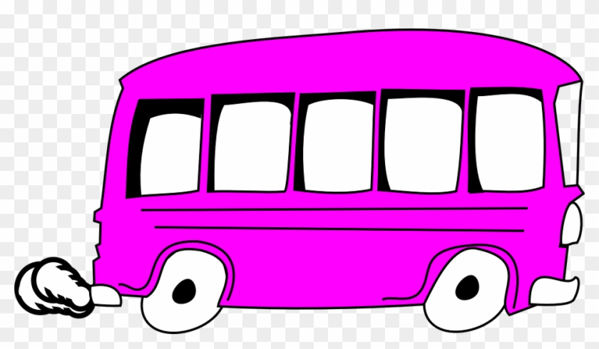 Ônibus Ônibus Escolar Rosa Transporte Veículo - Bus Clip Art - Png Download #3724937