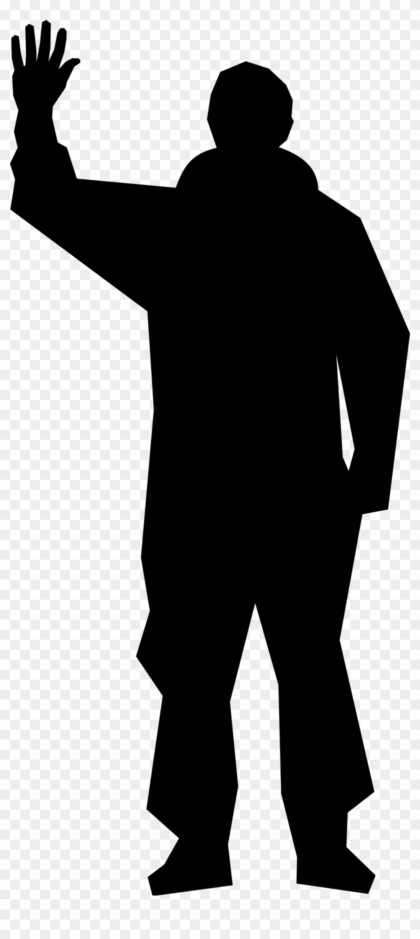 Astronaut Rex Walheim Waving - Waving Silhouette Clip Art - Png Download #3725309