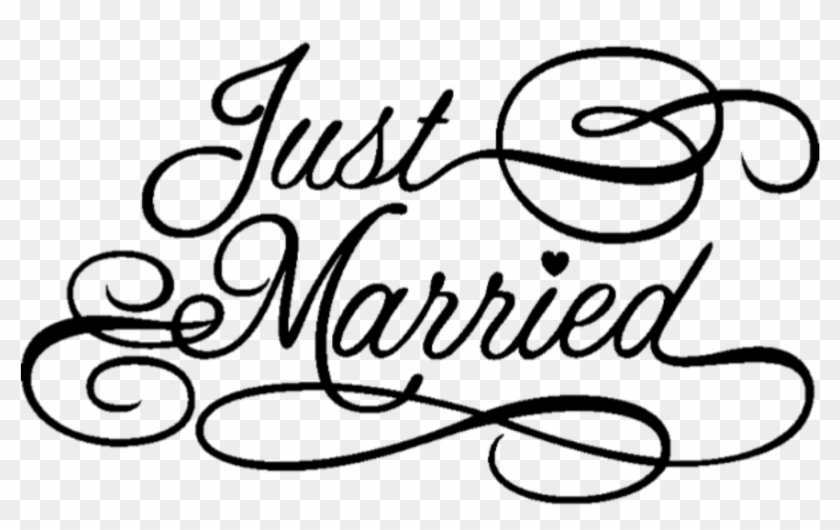 #married #marrige #husband #wife #romance - Calligraphy Clipart #3725369