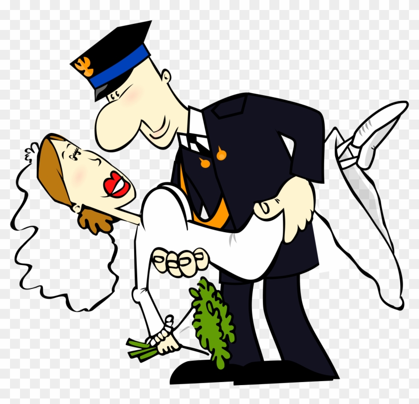 Wedding Cartoons 2, Buy Clip Art - Fireman Wedding Clipart - Png Download #3725402