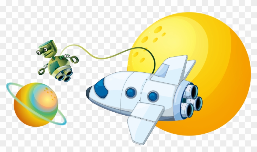 Outer Shuttle Clip Art Vector And - Space - Png Download