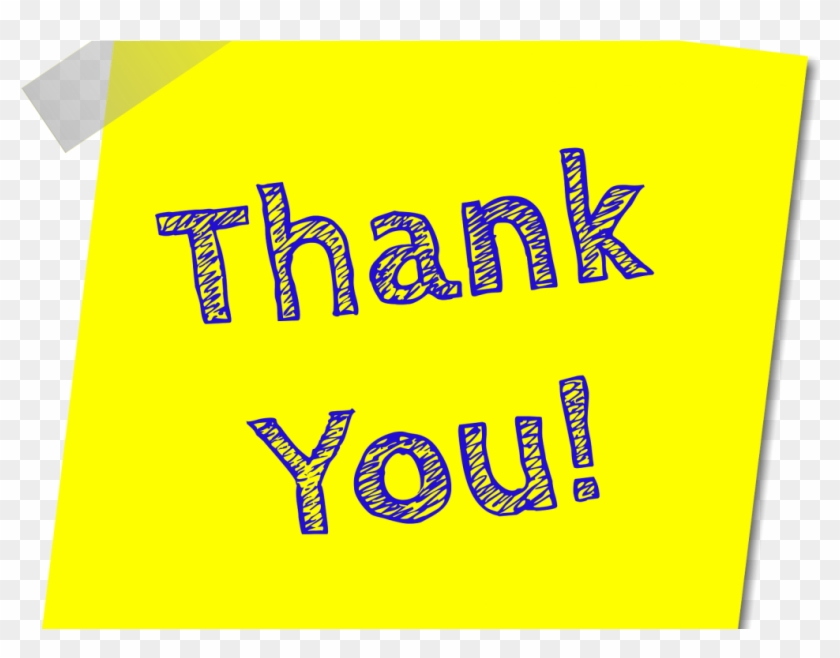 Thank You Note - Graphic Design Clipart