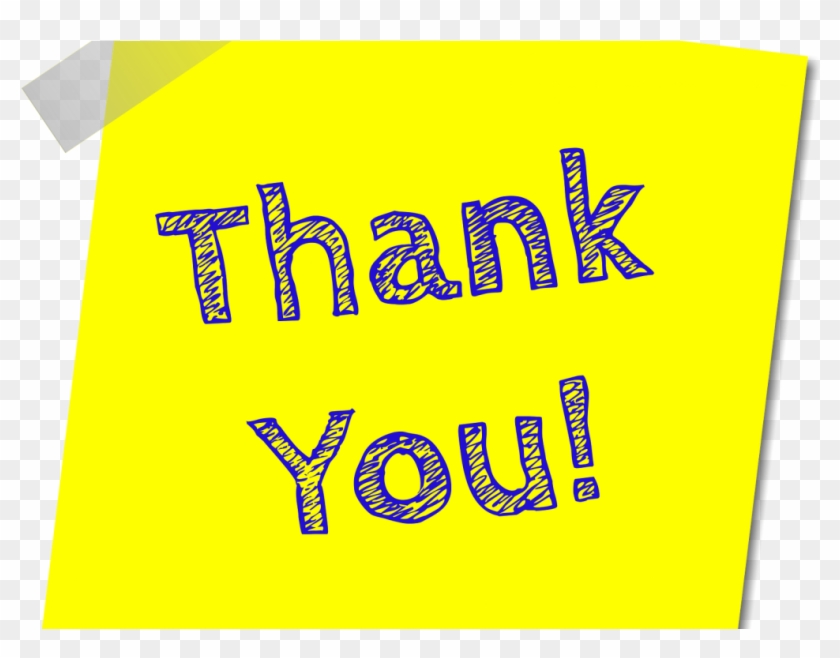 Thank You Note - Graphic Design Clipart #3725599