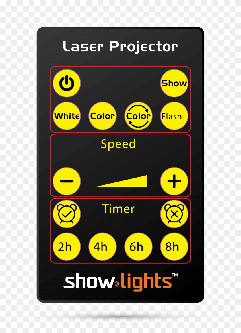 Remote Control For Easy Control Of You Showlights Laser - Lézer Party Fény Clipart #3725818