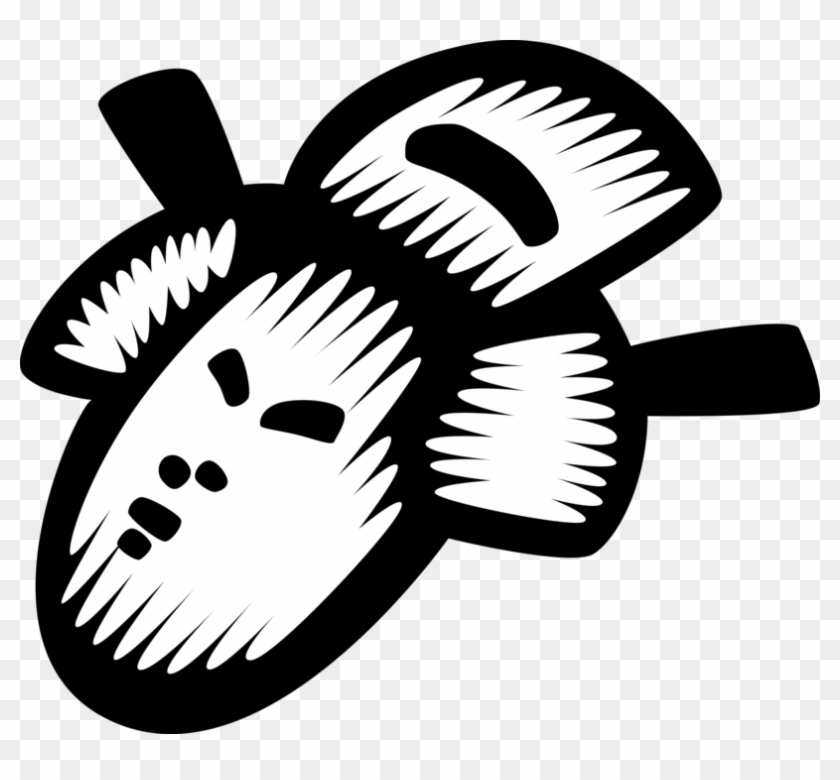 Vector Illustration Of Japanese Courtesan Geisha Mask Clipart