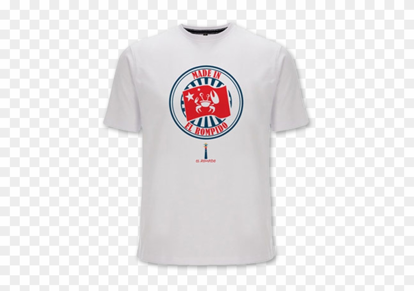 Camiseta Made In El Rompido Blanca - Active Shirt Clipart