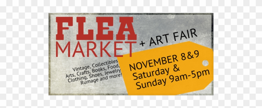 Flea Market And Art Fair Vinyl Banner With Dates And - Poster Clipart