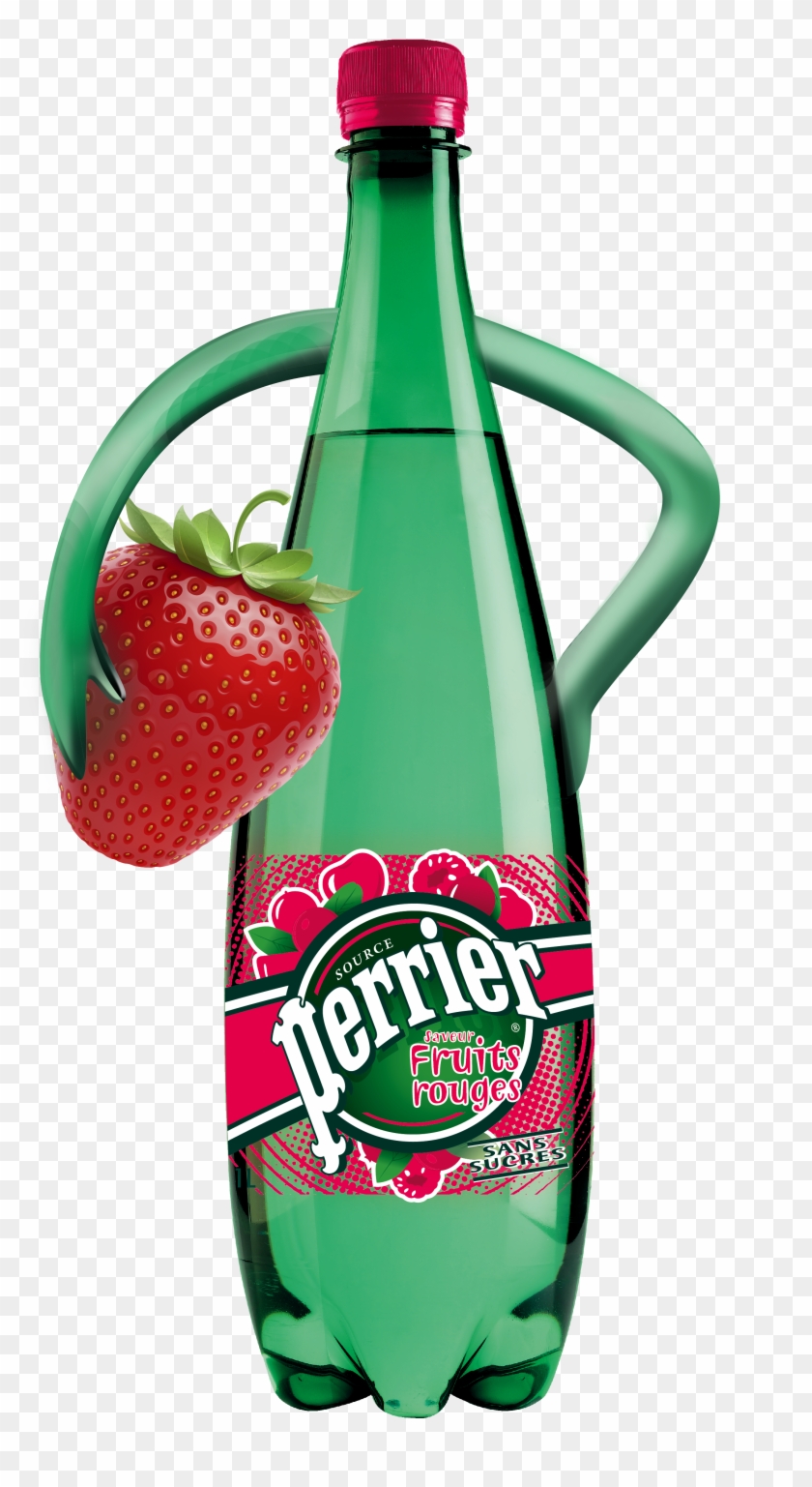 1l Fraise Et Bras - Perrier Clipart