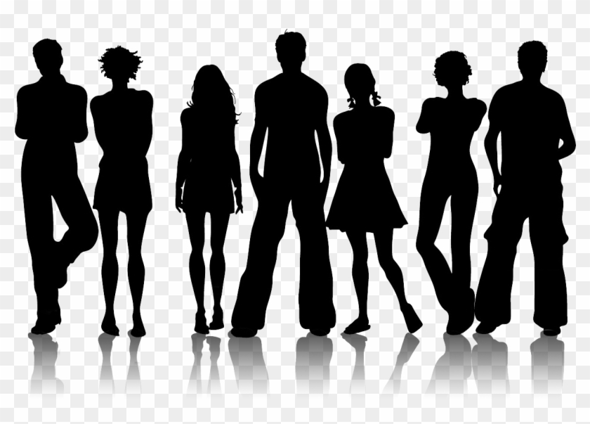 Runway Training - Teens Silhouette Clipart #3727068