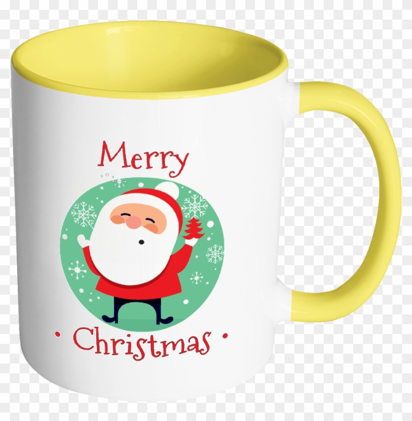 Merry Christmas Ceramic - Vintage Santa Claus Vector Clipart #3727077