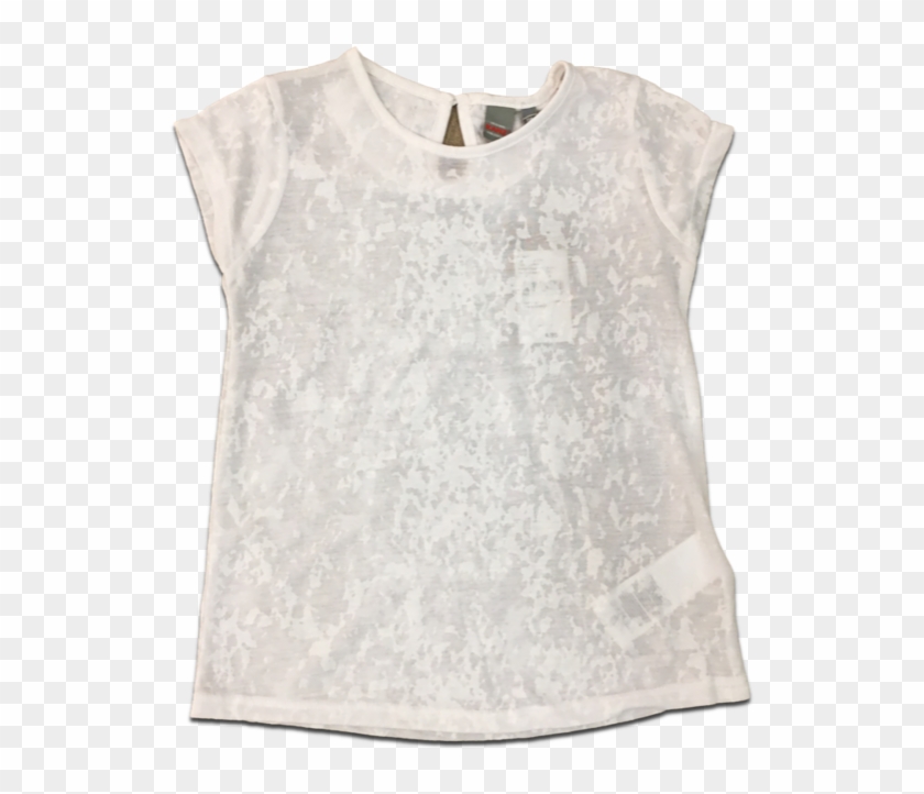 Camiseta Semi Transparente Blanca Kanz - Blouse Clipart #3727173
