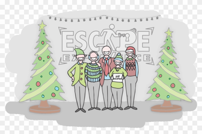 5 Reasons To Book Your Office Holiday Party At Escape - Christmas Tree Clipart #3727325