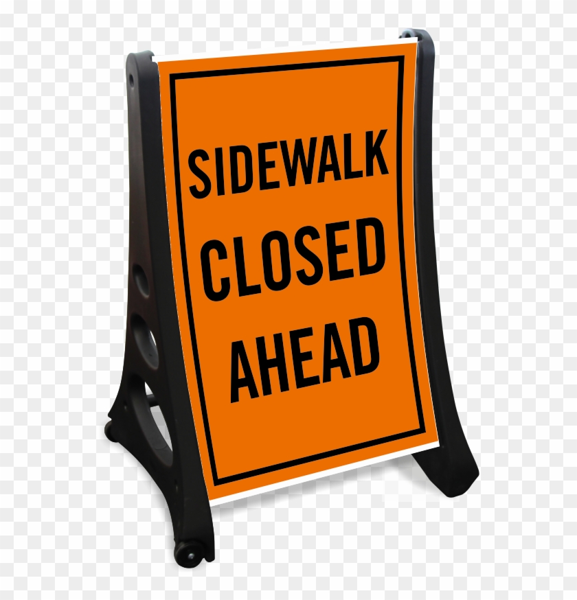 Sidewalk Closed Ahead Portable Sidewalk Sign Kit - Nigel Thornberry Meme Clipart
