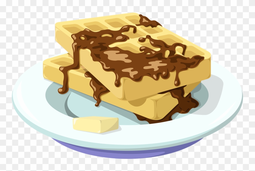 Breakfast Toast Omelette Chocolate Cookies - Waffle Clipart #3727507
