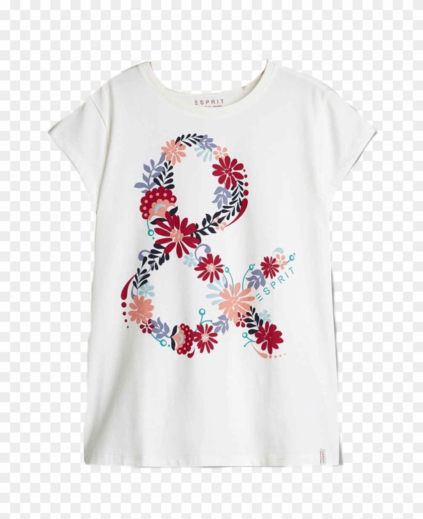 Camiseta Flowers Blanca Esprit - T Shirt Mit Frida Kahlo Clipart