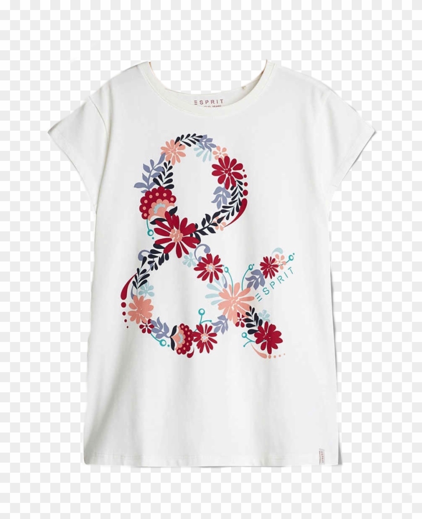 Camiseta Flowers Blanca Esprit - T Shirt Mit Frida Kahlo Clipart #3727714