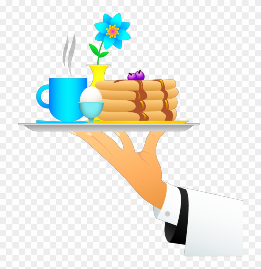 #ftestickers #clipart #pancakes #breakfast #waiter - Breakfast - Png Download #3727715
