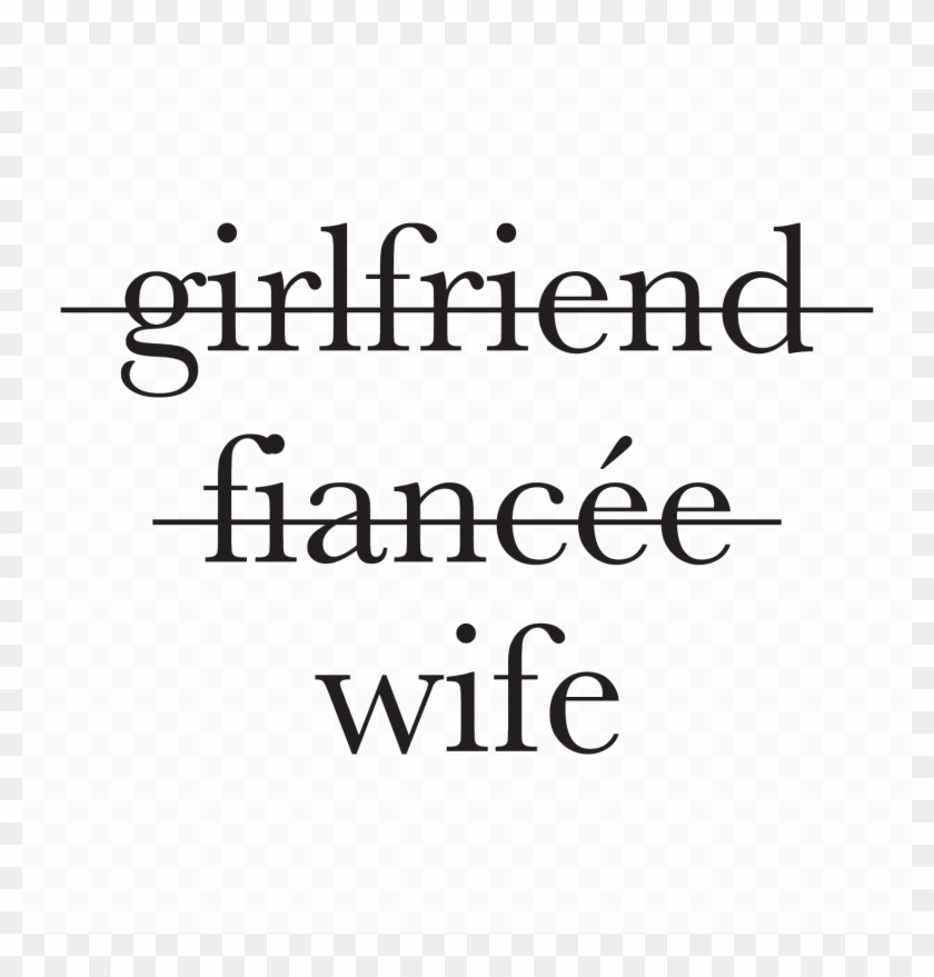 Girlfriend Fiance Wife Text Clipart #3728332