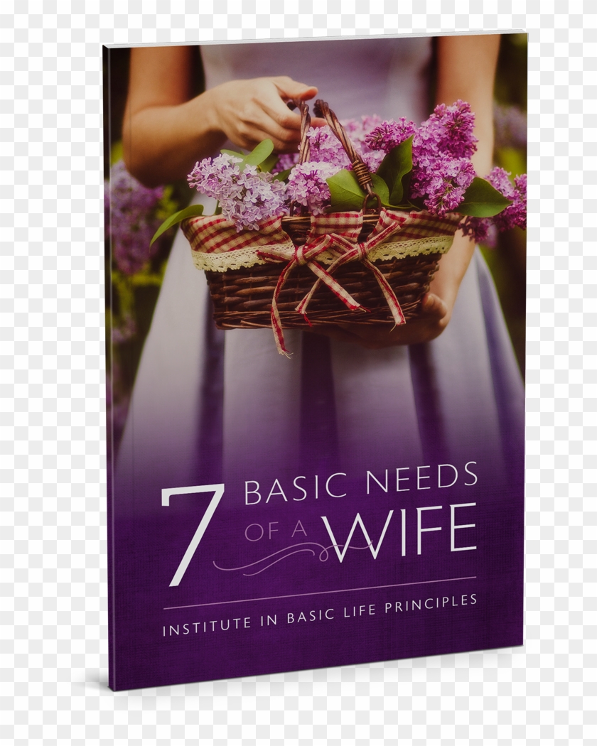 Seven Basic Needs Of A Wife - Vintage Flower Basket Clipart #3728428